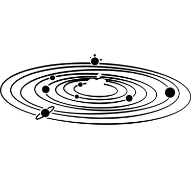 Solar System Apple MacBook Sticker - TenStickers