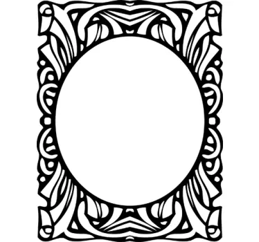 Frame Design Sticker - TenStickers