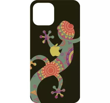 Colorful Gecko Pattern iPhone sticker - TenStickers