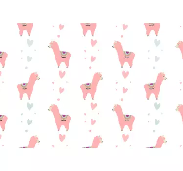 Adorable Llama Motif laptop skin - TenStickers