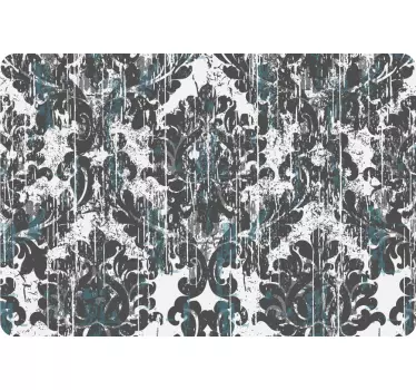 Laptop skin with floral texture design - TenStickers