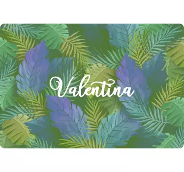 Custom Leaf Pattern laptop skin - TenStickers