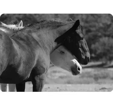 Horses Embraced Together laptop skin - TenStickers