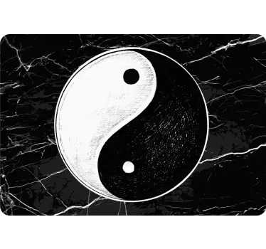 Yin Yang Emblem laptop skin - TenStickers