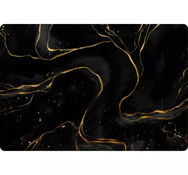 Elegant Black Patterns laptop skin - TenStickers
