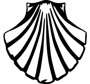 Santiago Vieira shell logo car sticker - TenStickers