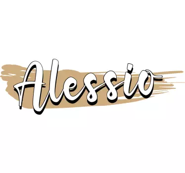 Motorbike sticker personalized name accent - TenStickers