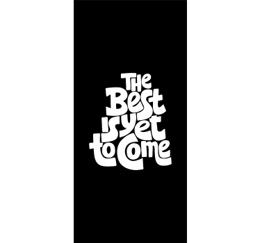 Original the best is yet to come Christmas window sticker - TenStickers