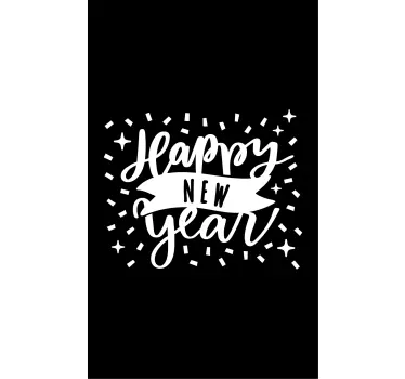 Celebratory New Year shop window sticker - TenStickers