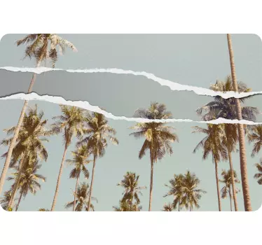 Tropical Palm Scenery laptop skin - TenStickers