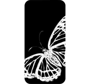 Elegant Butterfly Motif iPhone sticker - TenStickers