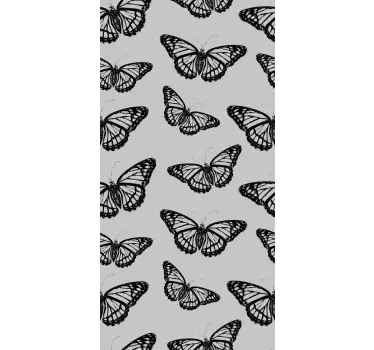 Window sticker black butterfly design - TenStickers