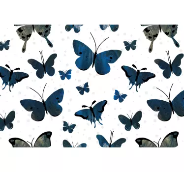 Blue Butterfly Collection laptop skin - TenStickers