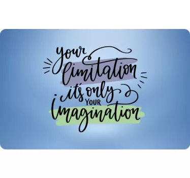 Imagination Limitation Quote laptop skin - TenStickers