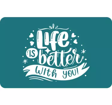 Motivational Life Statement laptop skin - TenStickers