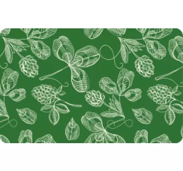 Credit card sticker elegant leaf design - TenStickers