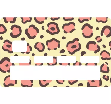 Credit card sticker leopard print design - TenStickers