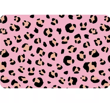 Laptop skin with leopard print design - TenStickers