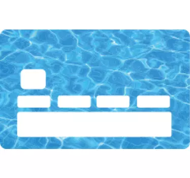 Water texture bank card decal - TenStickers