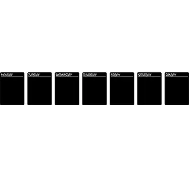 Blackboard Weekly Organiser Sticker - TenStickers