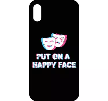 Theater Masks Quote iPhone sticker - TenStickers