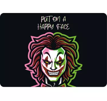 Creepy Happy Face laptop skin - TenStickers