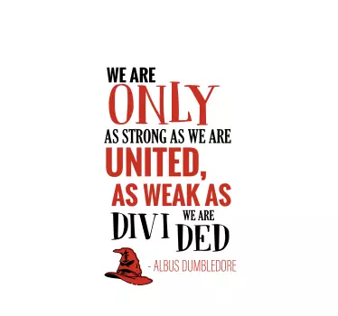 Albus sentence iphone sticker - TenStickers