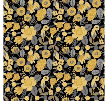 Golden polish folklore pattern decals for furniture - TenStickers