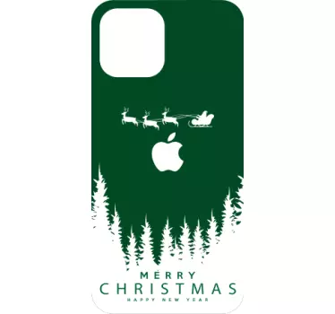 Iphone sticker christmas sleigh scene - TenStickers