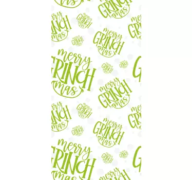 Merry grinchmas original design window decal - TenStickers