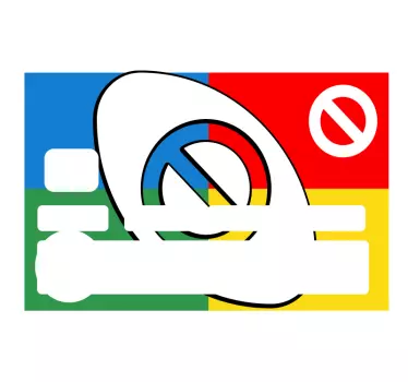 UNO card with four parts credit card sticker - TenStickers