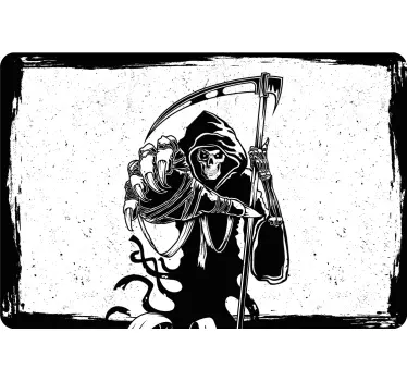 Grim Reaper Illustration laptop skin - TenStickers