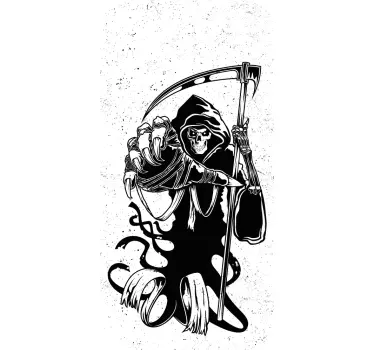 Grim Reaper Icon iPhone sticker - TenStickers