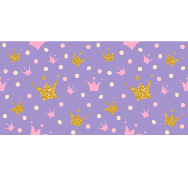 Bike sticker crown pattern background - TenStickers