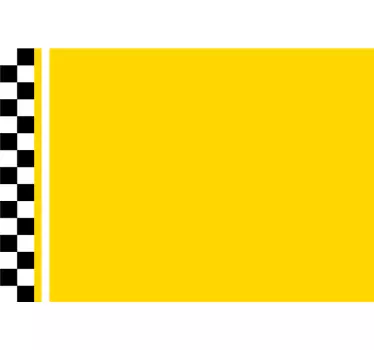 Bike sticker yellow taxi design - TenStickers