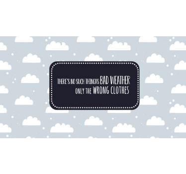 Bad Weather Wrong Clothes Saying bike sticker - TenStickers