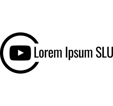 Youtube label customizable window decal - TenStickers
