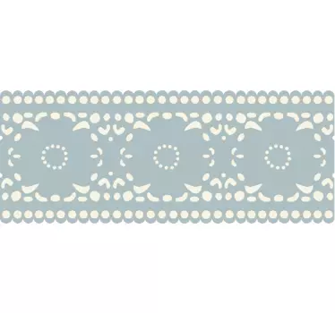 Floral Pattern Flower Wall Sticker - TenStickers