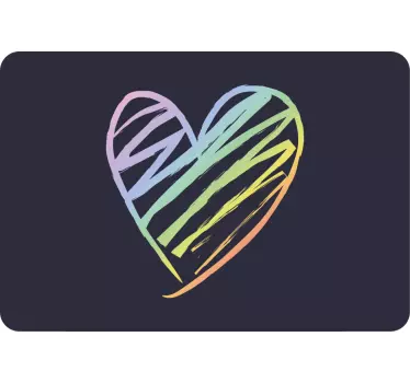 Vibrant Heart Form laptop skin - TenStickers