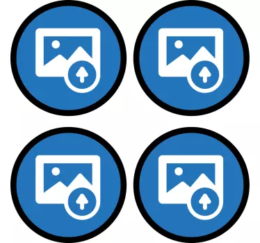 Customisable sticker pack of 4 images - TenStickers