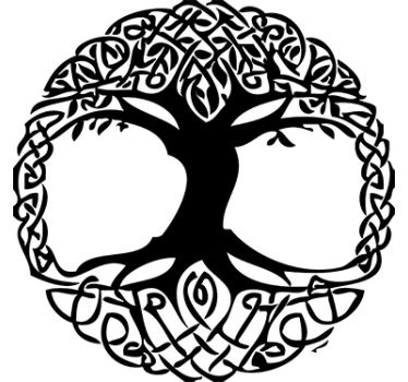 Celtic Tree Wall Sticker - TenStickers