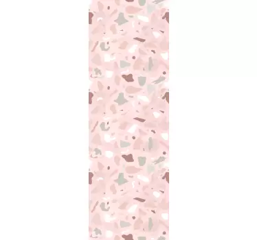 Pink shades terrazzo pattern fridge decals - TenStickers