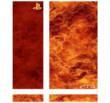 Fire PlayStation 4 Skin - TenStickers