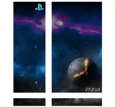 Cosmos galaxy planet ps4 skin - TenStickers