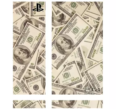 Dollar Bill PlayStation 4 Skin - TenStickers