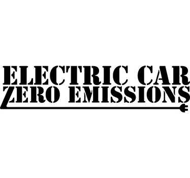 Zero Emissions Car Sticker - TenStickers