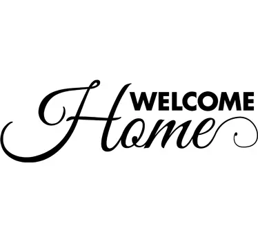 Welcome Home Wall Sticker - TenStickers