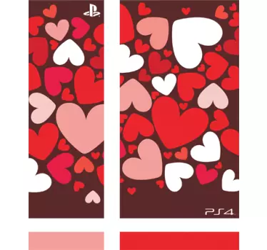 Hearts PlayStation 4 Skin - TenStickers