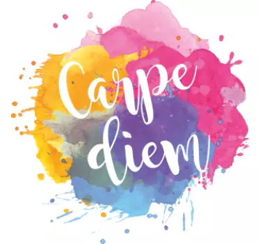 Colorful Live Boldly quote sticker - TenStickers