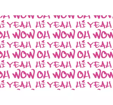 Energetic text expressions laptop skin - TenStickers